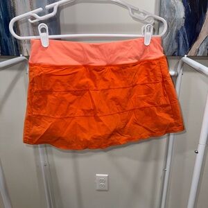 MECDAR Vibrant Orange and Coral Skirt